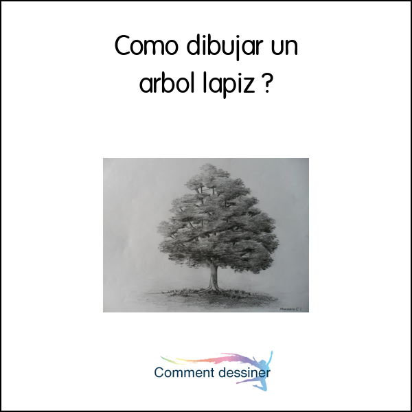 Como dibujar un arbol lapiz